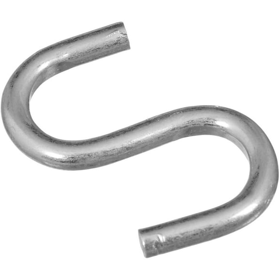 National Hardware N121-574 V2076 Open S Hooks in Zinc plated, 6 pack