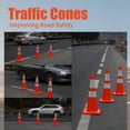 thumbnail image 7 of BESEA 8-Pack 28in Traffic Cones, Safety Cones for Road Construction and Outdoor Use, High Visibility Orange Traffic Cones for Enhanced Safety, 7 of 7