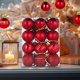 thumbnail image 5 of 24 piezas de pequeñas bolas de Navidad, adornos colgantes, adornos para árboles de Navidad, suministros para fiestas, regalos de Año Nuevo, 5 of 5