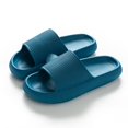 thumbnail image 1 of Zapatillas de casa de suela gruesa para mujer, zapatos planos de plataforma de tacón de 4,5 Cm para mujer, zapatillas antideslizantes de Eva para sala de estar, zapatillas de interior para hombre y mujer Tan Jianjun unisex, 1 of 2