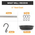 thumbnail image 4 of Bandeja colgante para pájaros CARGEN Garden Bird Bath para exteriores, 4 of 8