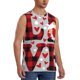 thumbnail image 2 of Fotbe Buffalo Plaid Love And Gnome Men's Camiseta sin Mangas Estampada para Hombres, Playera Casual para Gimnasio, Entrenamiento, Playa-Medium, 2 of 7