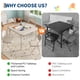 thumbnail image 5 of Mesa y sillas plegables para niños con tapicería de cuerina y estructura metálica duradera, set de actividades infantil multiusos portátil para comer, manualidades o aprender, ahorra espacio, 5 of 8
