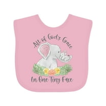 Inktastic All of God's Grace in One Tiny Face Boys or Girls Baby Bib