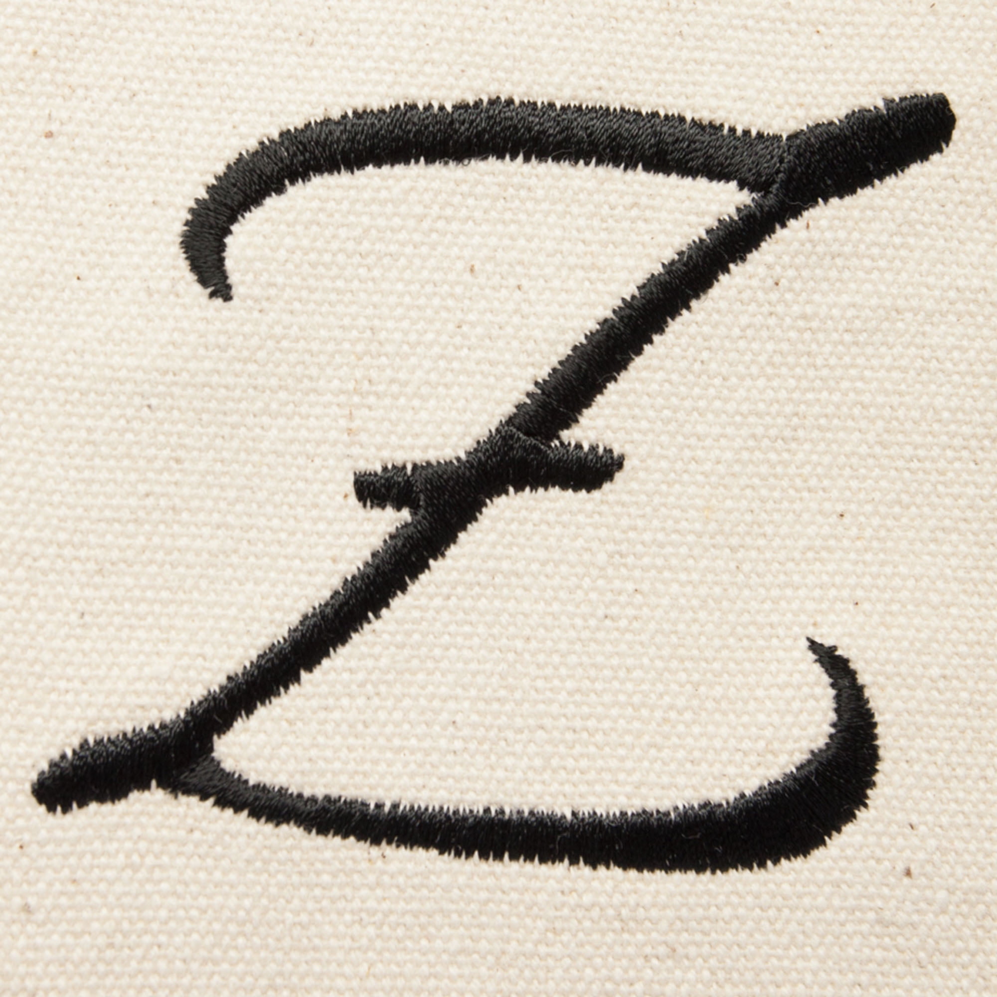 DALIX Women's Custom Monogram Tote Bag - 100% Cotton Canvas, Brown With Letter A-Z Choice