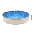 thumbnail image 6 of VEVOR Pool Liner, 33ft Round Pool Liner, Uinbead Style, Durable Vinyl Pool Liner, Standard Gauge, 52in Wall Height, Pool Liner Replacement for Steel Sided Above-Ground Swimming Pools, 6 of 9
