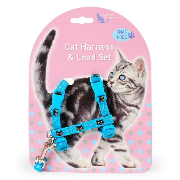Cat Harness Adjustable Pet Harness Pet Supplies with Leash