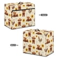 thumbnail image 3 of HELLHERO Highland Cattle and Sunflowers Sewing Machine Cover with Tote Handle and Pocket Universal Waterproof Pocket and Handle, 3 of 8