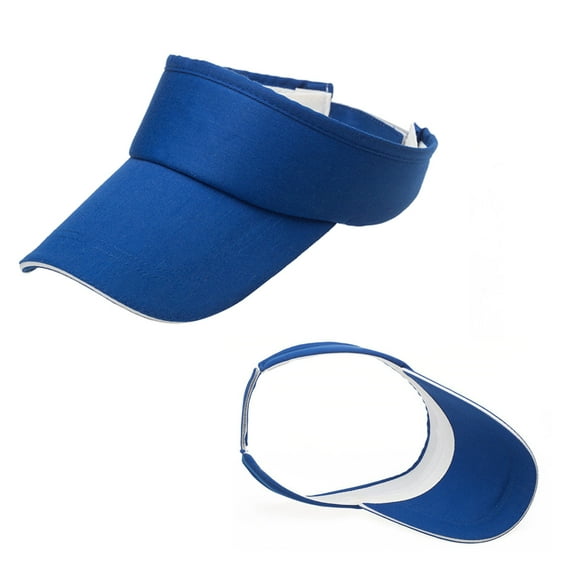 Raindrops 1Pack Sport Visor Hats Blue Cotton Adjustable Strap For Men And Women Summer