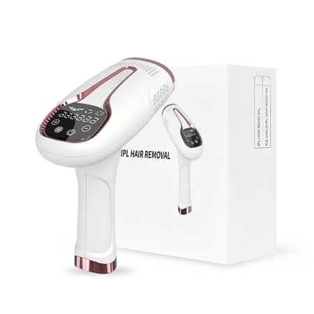 IPL Touch Control Laser Hair Removal 999,990 Flashes for Women Permanent 5 Levels Facial Legs, Arms, Bikini Line hair removal Painless, Fast & Long-Lasting Results (White)