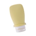 thumbnail image 3 of Botella de viaje de silicona, regalos portátiles, tapa de bloqueo para champú, acondicionador, loción amarillo gris, 3 of 8