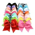 thumbnail image 1 of Fashion Women Elastic Big Bowknot Ring Rope Ponytail Holder Hair Accessories, 1 of 8