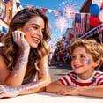 thumbnail image 6 of 4th of July Glitter Stick, Patriotic Red White and Blue Face Hair Body Glitter Stick, 250th Birthday USA Flag Makeup, 4th of July Outfits Accessories for Kidults Teen Women Men, Veterans Day Decor(D), 6 of 8