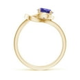 thumbnail image 2 of Angara Natural 0.9 Ct. Tanzanite Solitaire Ring in 14K Yellow Gold for Women (Ring Size: 11.5), 2 of 9