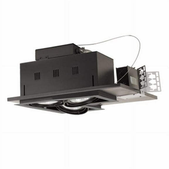 3 - Light Double Gimbal Linear Recessed Line Voltage Fixture.
