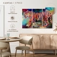 thumbnail image 5 of Elephant Stock Royal Bengal Tiger Wall Art - Horizontal Multi Panel Canvas - Living Room Wall Decor - Animal Multi Panel - Orange And Purple Decor By Richard Wallich - 57" x 36", 5 of 8