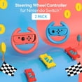 thumbnail image 2 of Mando de volante para Nintendo Switch (paquete de 2) - Accesorios para juegos de carreras Mando Joy Con Grip para Mario Kart, 2 of 6