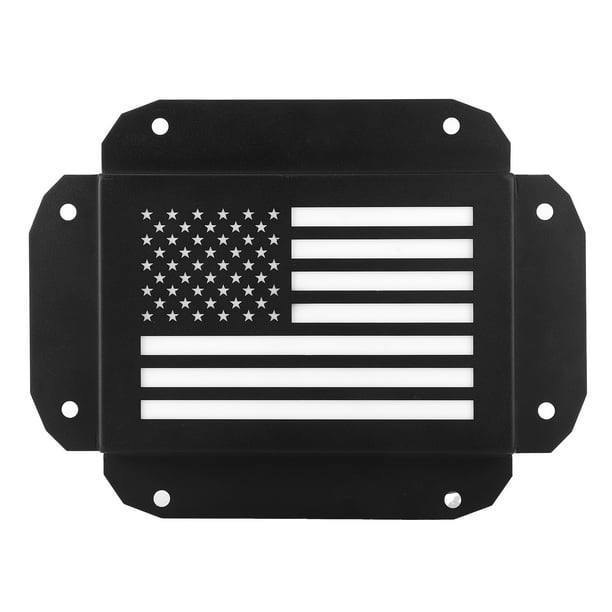 Placa De Eliminación De Neumático De Repuesto Para Puerta Trasera LED, Patrón De Bandera De EE. UU., Color De Luz Roja, Apto Para Jeep JK 07-17 | En Línea