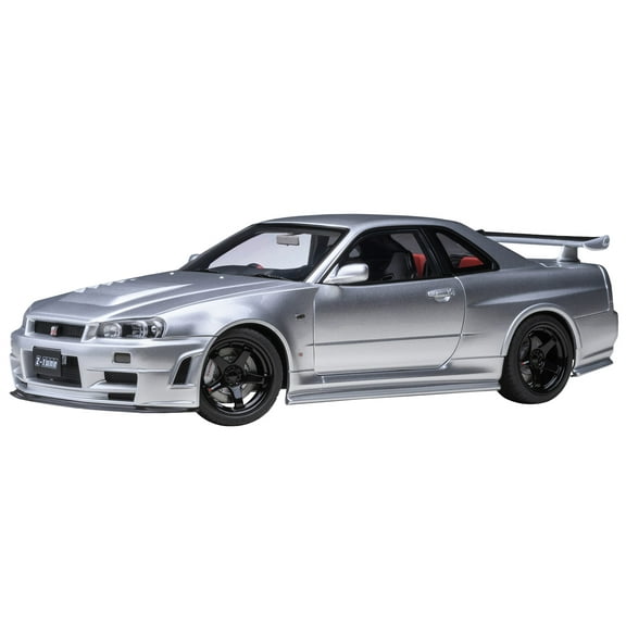 Nissan Nismo R34 GT-R Z-TUNE RHD (Right Hand Drive) Silver Metallic 1/18 Model Car by Autoart