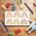 thumbnail image 5 of HLONK 6Pcs Rainbow Wall Decals Kids Room Decor Hand Drawn Rainbow Wall Sticker Multi Colored Rainbow Decor Stickers, 5 of 5