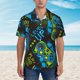 thumbnail image 2 of Balery Play Game Camisas hawaianas de manga corta para hombre, camisas playeras de corte holgado, camisas de vacaciones con botones,Medium, 2 of 7