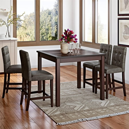 dorel living andover 5 piece counter height dining set walmart andover