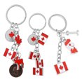 thumbnail image 1 of 3 llaveros de hoja de arce canadiense, recuerdos de fiesta del Día Nacional, llaveros estéticos, colgantes para celebraciones y conmemoraciones., 1 of 5