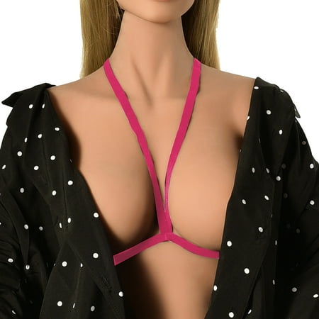 

Gubotare Lingerie Bodysuit For Women Women Nightgown Chemises Lace Modal Sleepwear V-Neck Full Slip Sleep Dress Hot Pink One Size