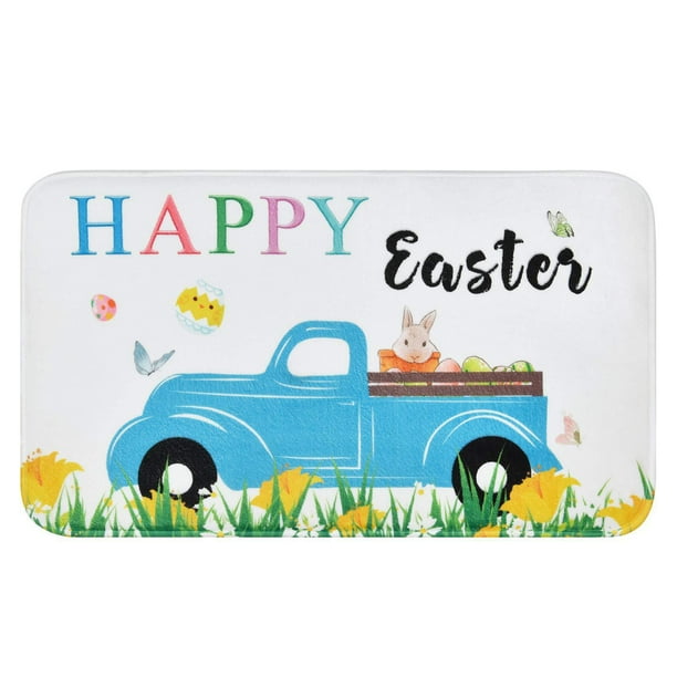 Felpudos de bienvenida para el día de Pascua, alfombras para el hogar, decoración, alfombra para sala de estar, alfombra para cocina, alfombra para sala de estar, alfombra para dormitorio