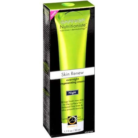 Garnier Nutritioniste Skin Renew Overnight Regenerating Cream, 1.7 Oz.