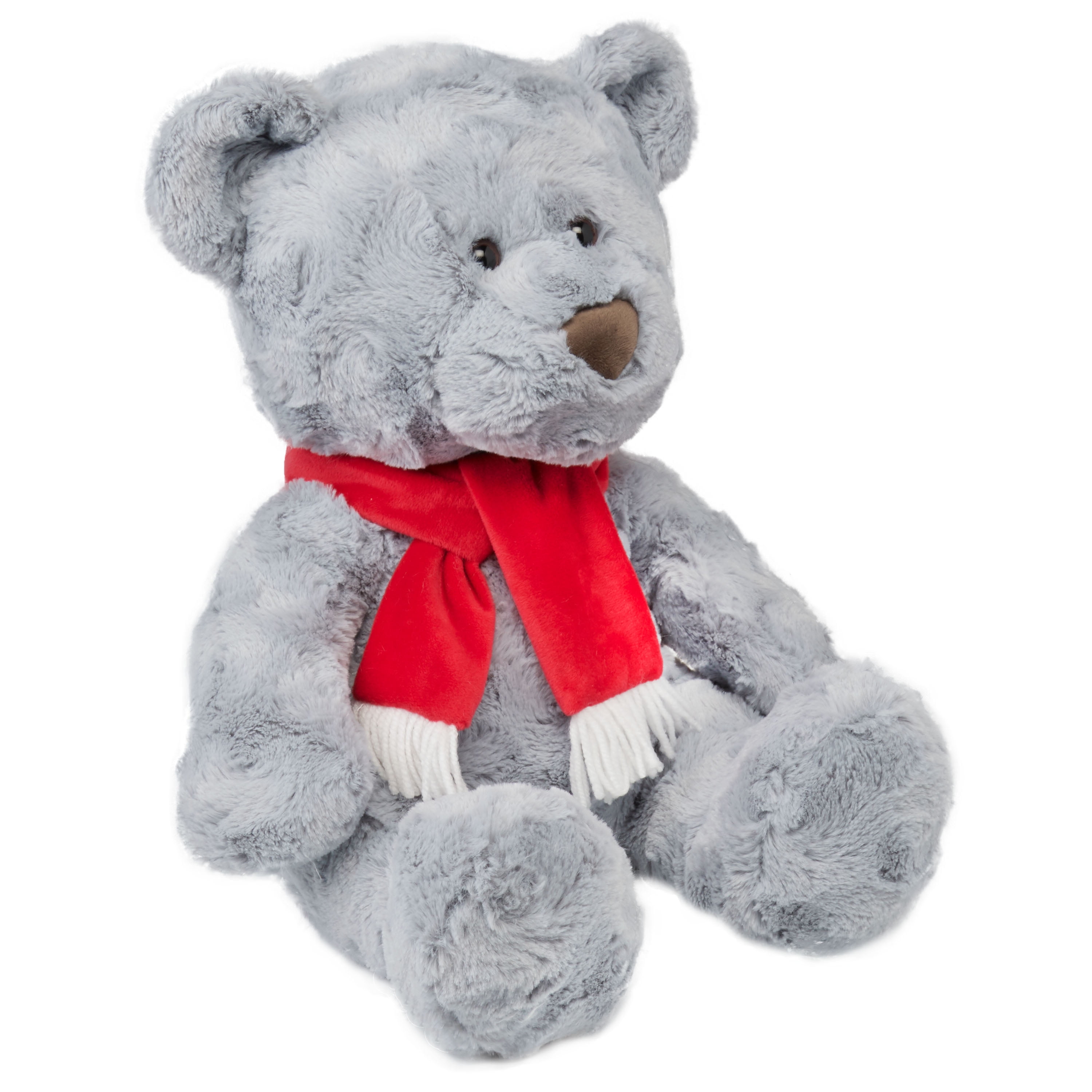 Holiday Time Classic Bear Plush, Gray - Walmart.com