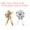 Golden Silver, variant on Uxcell 10pcs 11" Extra Large Pull Bow Metallic Gift Wrapping Bows Ribbon Golden Silver for Wedding Baskets Presents