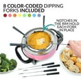 thumbnail image 4 of Nostalgia NFPS6PK 12-Cup Electric Fondue Pot, Pink, 4 of 6