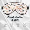 thumbnail image 3 of Goofa South American Animals Printed Sleep Eye Mask for Men Women, Zero Eye Pressure Sleeping Mask, Light Blocking Night Blindfold, Soft Eye Shade Cover, 3 of 7