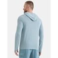 thumbnail image 3 of Athletic Works Men's Tri Blend Long Sleeve T-Shirt Hoodie, Sizes S-3XL, 3 of 5