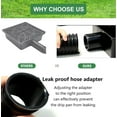 Black Upgraded Gutter Downspout Extensions Flexible, No Dig Catch Basin Downspout Extension with