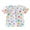 White, variant on KYAIGUO Little Girls Pullover T-Shirt Summer Clothes for Baby 1-8 Years Old 100% Cotton Heart Pattern Short Kids Clothes
