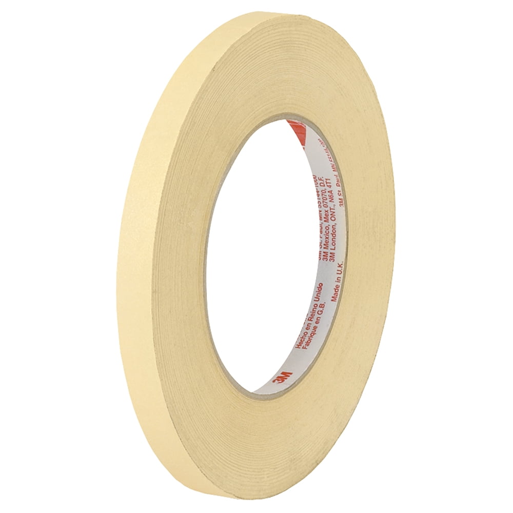 Scotch 3M 2380 Masking Tape 7.5 Mil 1/2 Inch x 60 Yards Tan 72 Per Case T9332380