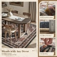 thumbnail image 4 of FEELHOME 9'x12' Area Rugs for Living Room, Washable Traditional Soft Non-Slip Carpet, Large Indoor Rug for Bedroom Dining Room, Floor Rug for Home Decor Red, 4 of 7