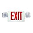 thumbnail image 3 of NICOR Lighting LED Emergency Exit Sign with Dual Adjustable LED Heads, White with Red Lettering (ECL1-10-UNV-WH-R-2), 3 of 10
