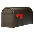 thumbnail image 5 of Gibraltar Mailboxes Franklin Medium, Steel, Post Mount Mailbox, Bronze w/Brass Finish, FM11BZ01, 5 of 5