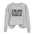 thumbnail image 4 of Baby Boy Sweatshirt Girls Crewneck Oversized Sweatshirt Kids Fashion Long Sleeve Pullover Tops 1-12 Years Baby Girl Pullover Gray 7-8T, 4 of 6