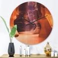 thumbnail image 2 of Designart 'Upper Antelope Canyon Landscape' Modern Wood Wall Clock, 2 of 5