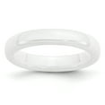 thumbnail image 1 of Ceramic White 4mm Polished Band Ring 7.5 Size, 1 of 6