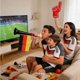 thumbnail image 5 of Cuerno De Plástico Para Animar Altavoz de plástico negro con forma de bocina y bandera desmontable para juegos deportivos y fiestas. Rkxzt, 5 of 9