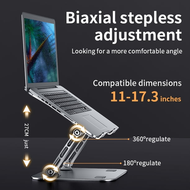 Soporte plegable plegable Soporte de enfriamiento de aleación de aluminio para MacBook Air / Pro iPad JShteea El nuevo