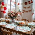 thumbnail image 5 of Green Plaid Farmhouse Round 15 Inch Placemats Set of 4, Watercolor Cute Country Pigs Checkered HeatResistant Non Slip Place Mats for Dining Table, Wipeable Braided Kitchen Table Mats for Housewarming, 5 of 9