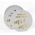 thumbnail image 2 of Inkdotpot 100 Pack ThankYou From The New Wedding Favor Paper Tag Craft Real Gold Foil Hang Tag, 2 of 6