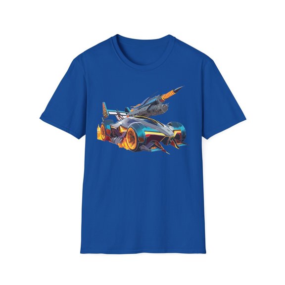 Car Graphic Unisex Cotto Softstyle Art Design with Hot Wheels Artwork Tee 7