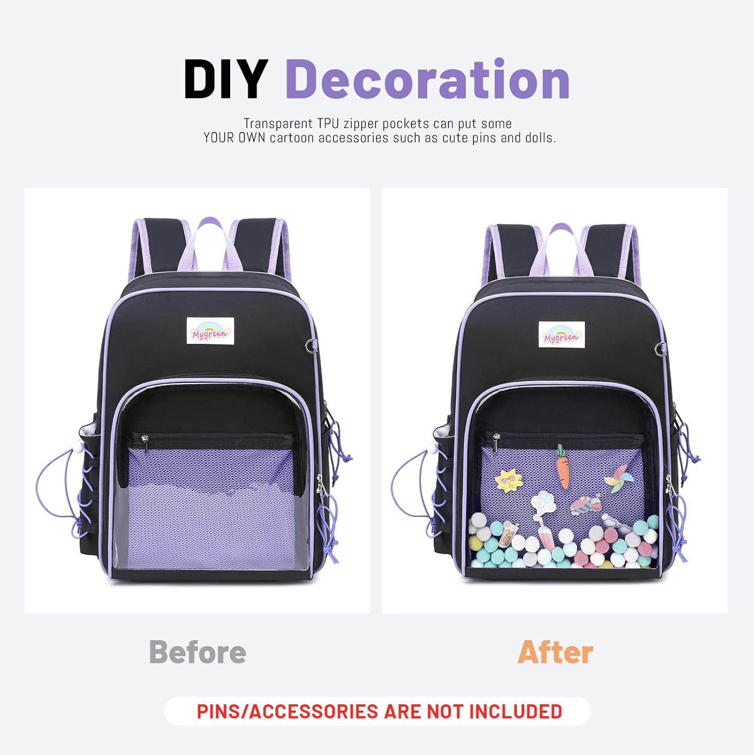 mygreen Backpack for womans - 15 Inch Ita Backpack for, A backpack suitable for travel
